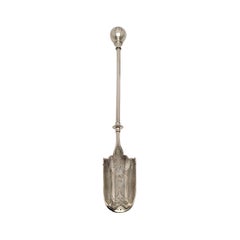 George Sharp 1863 Sterlingsilber Käseschaufel mit Kugeln