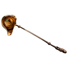 George Sharp Sterling Silver Sauce Ladle GW with 3D Woman and Griffin