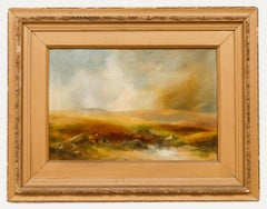 George Shaw (1843-1915) - Framed Early 20th Century Oil, Moorland Landscape
