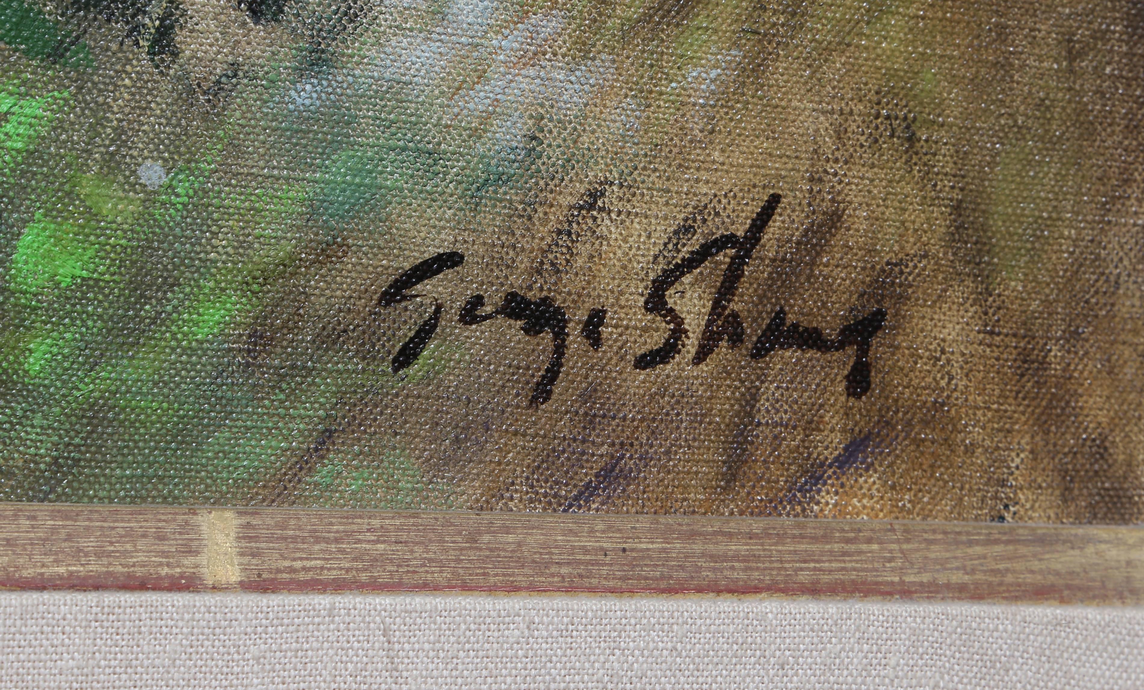 Craig's Cove, Nueva Escocia - Pintura impresionista al óleo sobre lienzo de George Shawe en venta 1