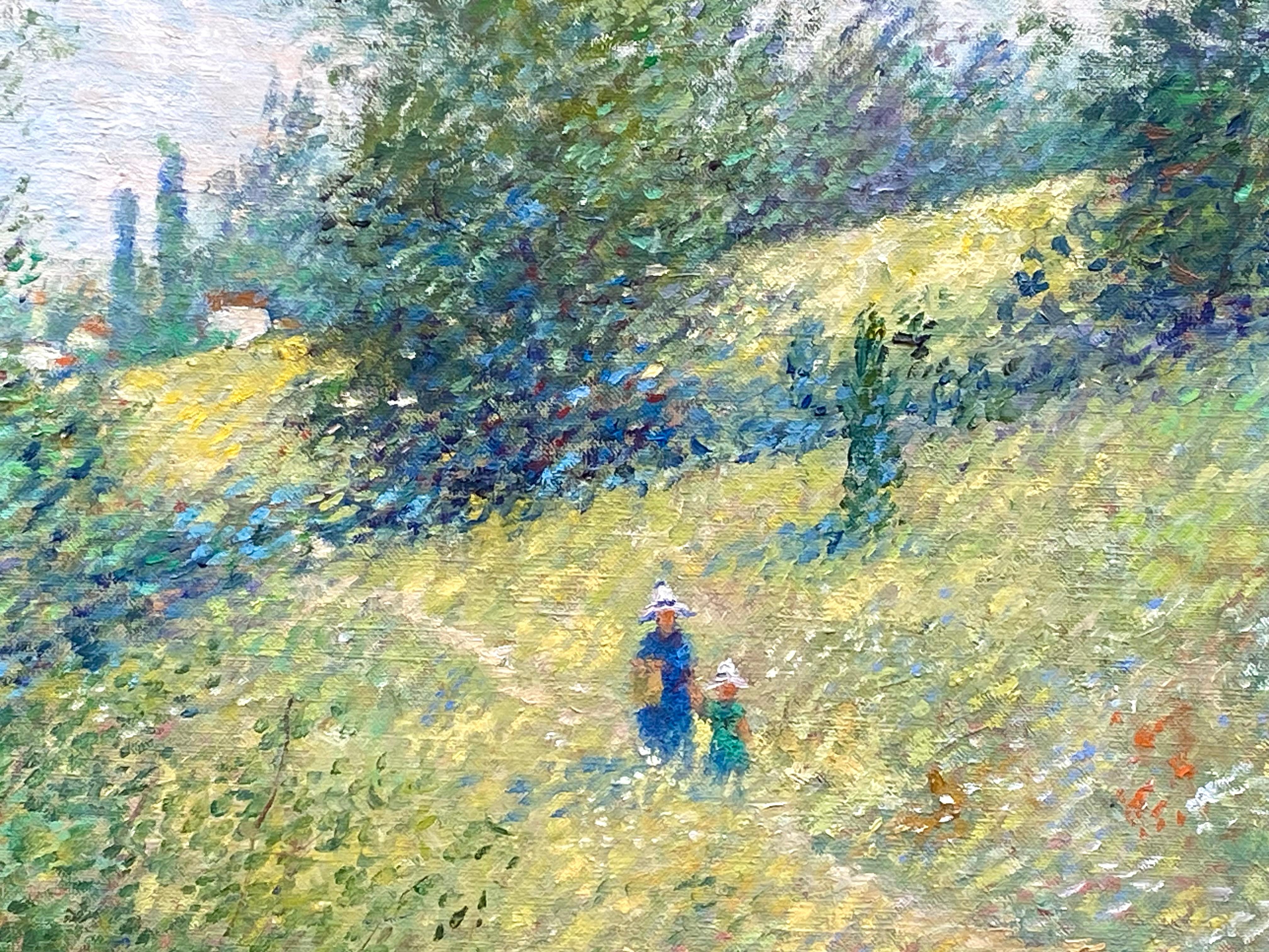 Dipinto originale ad olio su tela di epoca post-impressionista dell'artista americano George Shawe.  Si intitola 