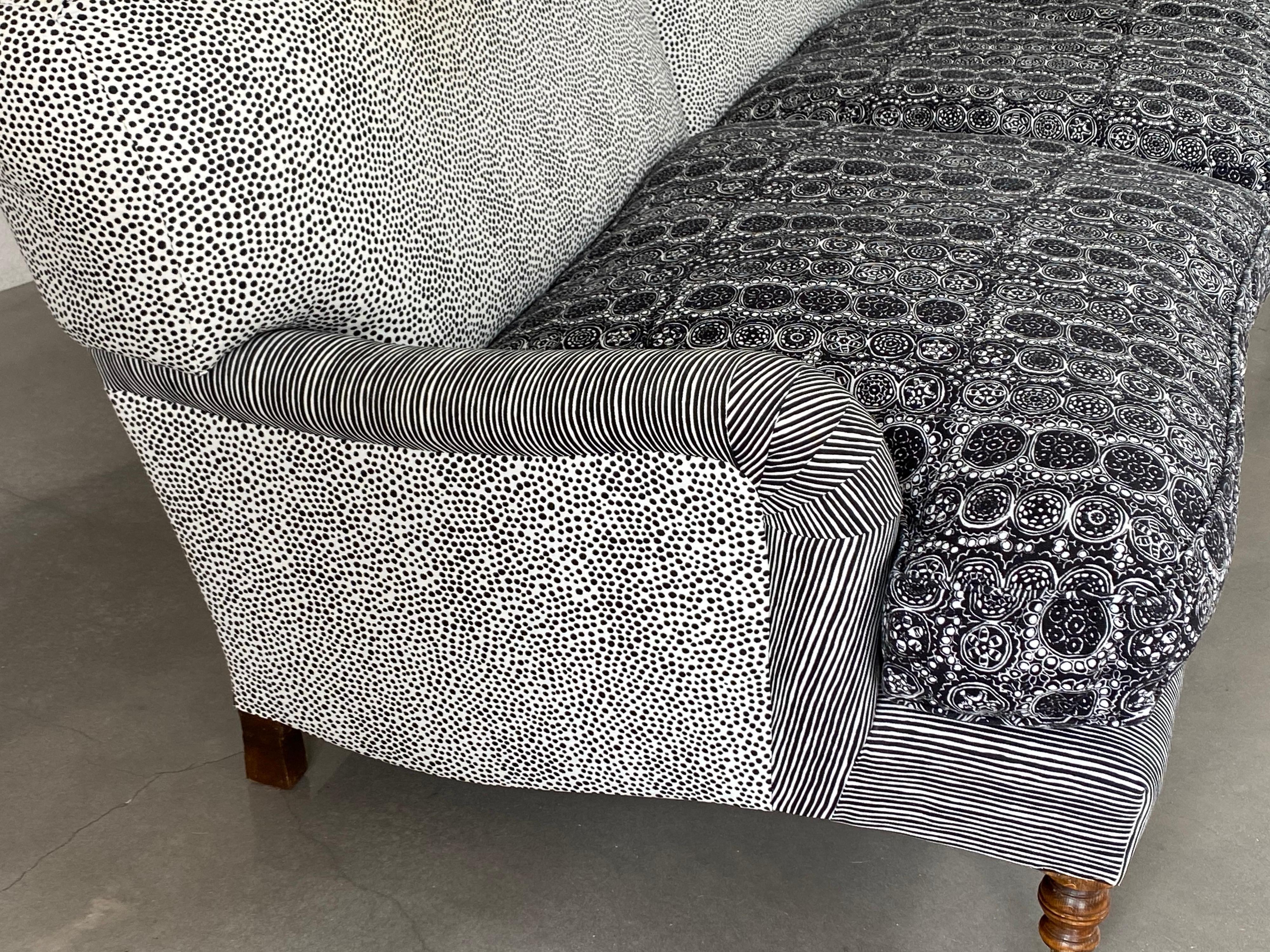 Cotton George Sherlock Extended Two Seater Sofa covered in Marimekko Fabrics