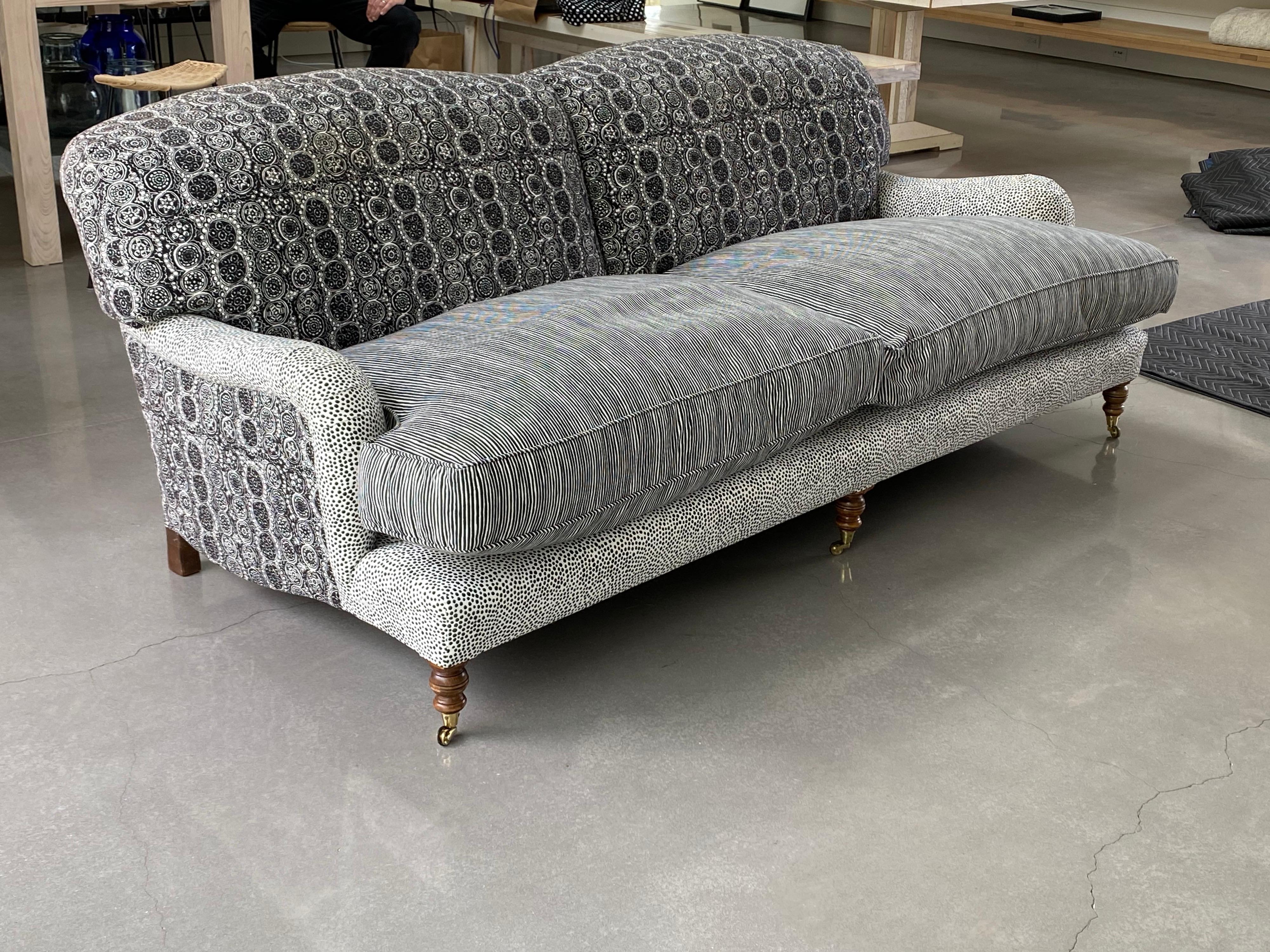 Cotton George Sherlock Extended Two Seater Sofa Covered in Marimekko Fabrics