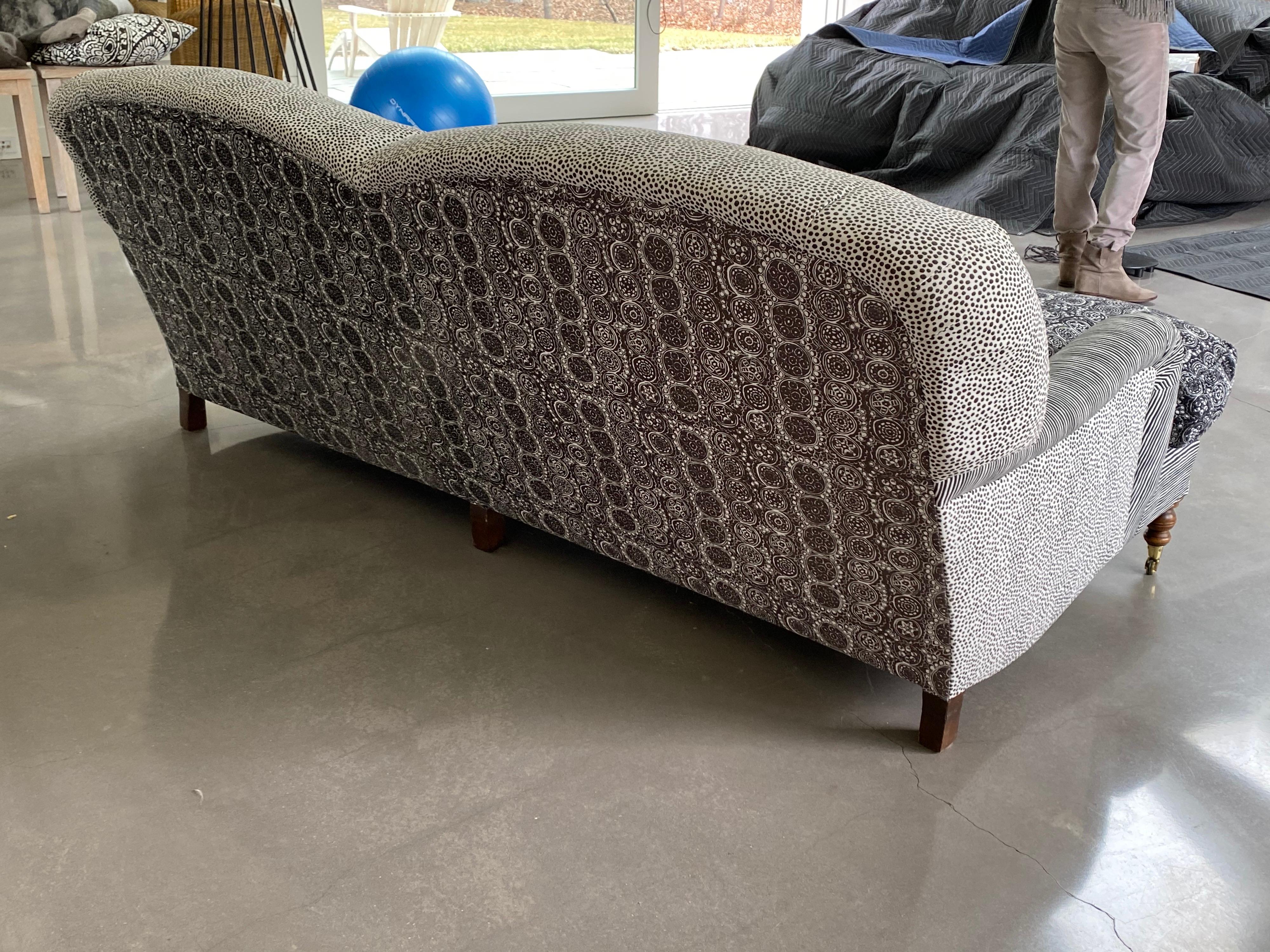 George Sherlock Extended Two Seater Sofa covered in Marimekko Fabrics 1