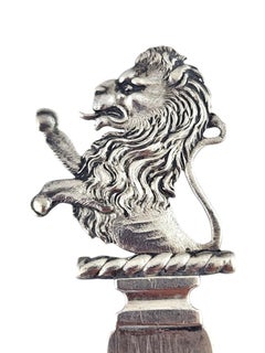 George Shiebler Sterling Silber Rampant Lion Brieföffner 2676 #18637