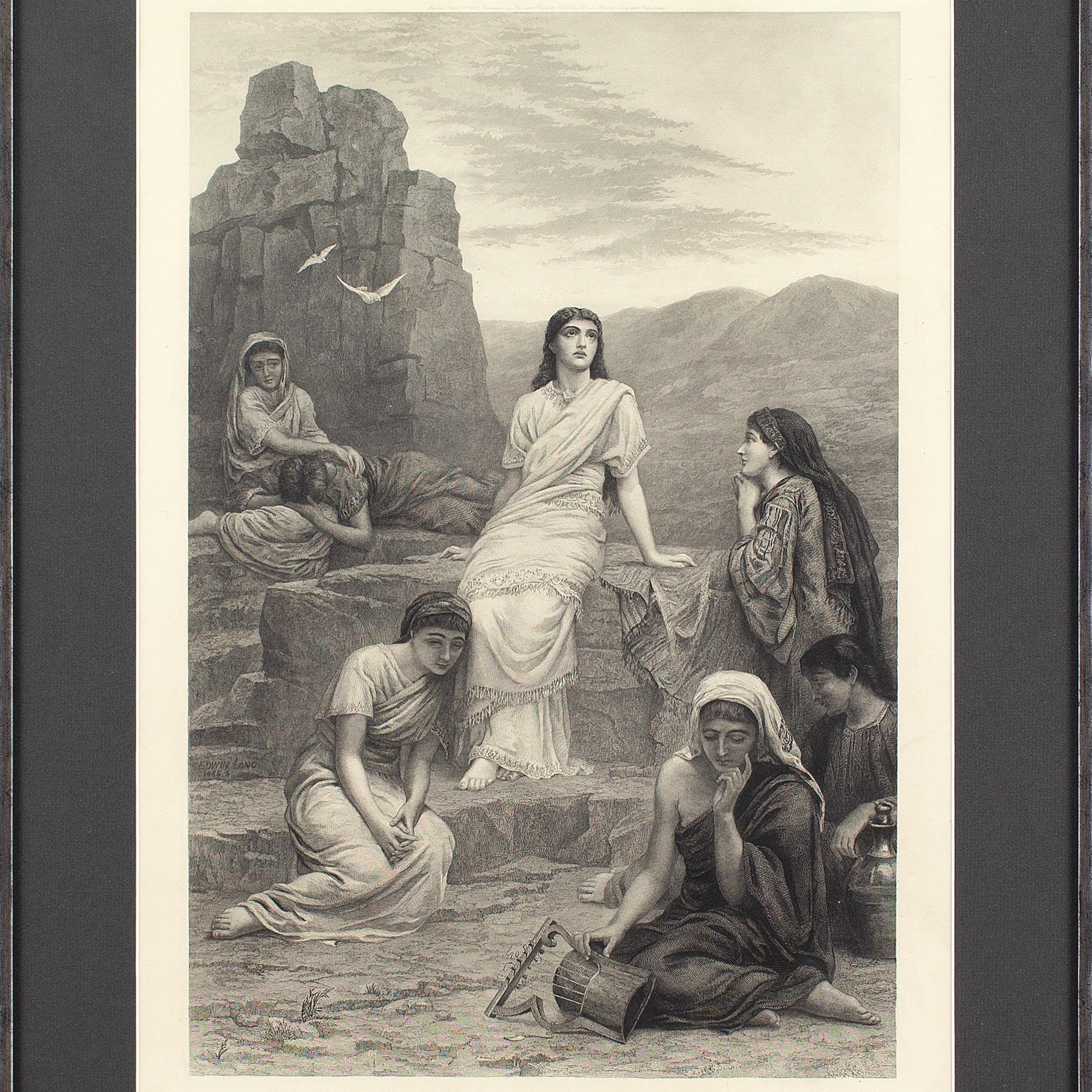 George Sidney Hunt d'après Edwin Long RA, « In the Wilderness », gravure en vente 2