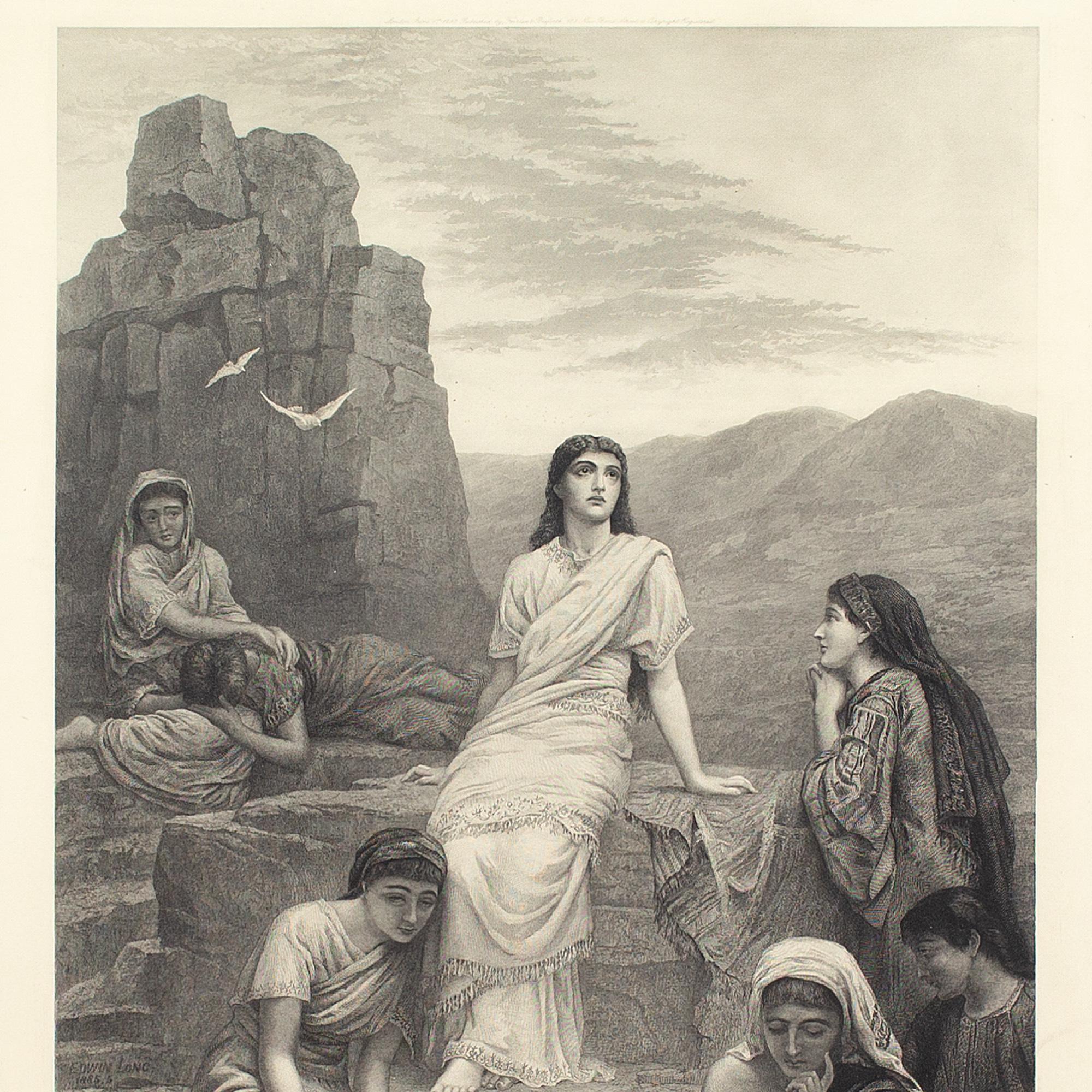 George Sidney Hunt d'après Edwin Long RA, « In the Wilderness », gravure en vente 4