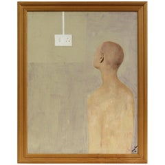 Vintage George Simmons, Oil on Board, The Light Switch, circa 1996