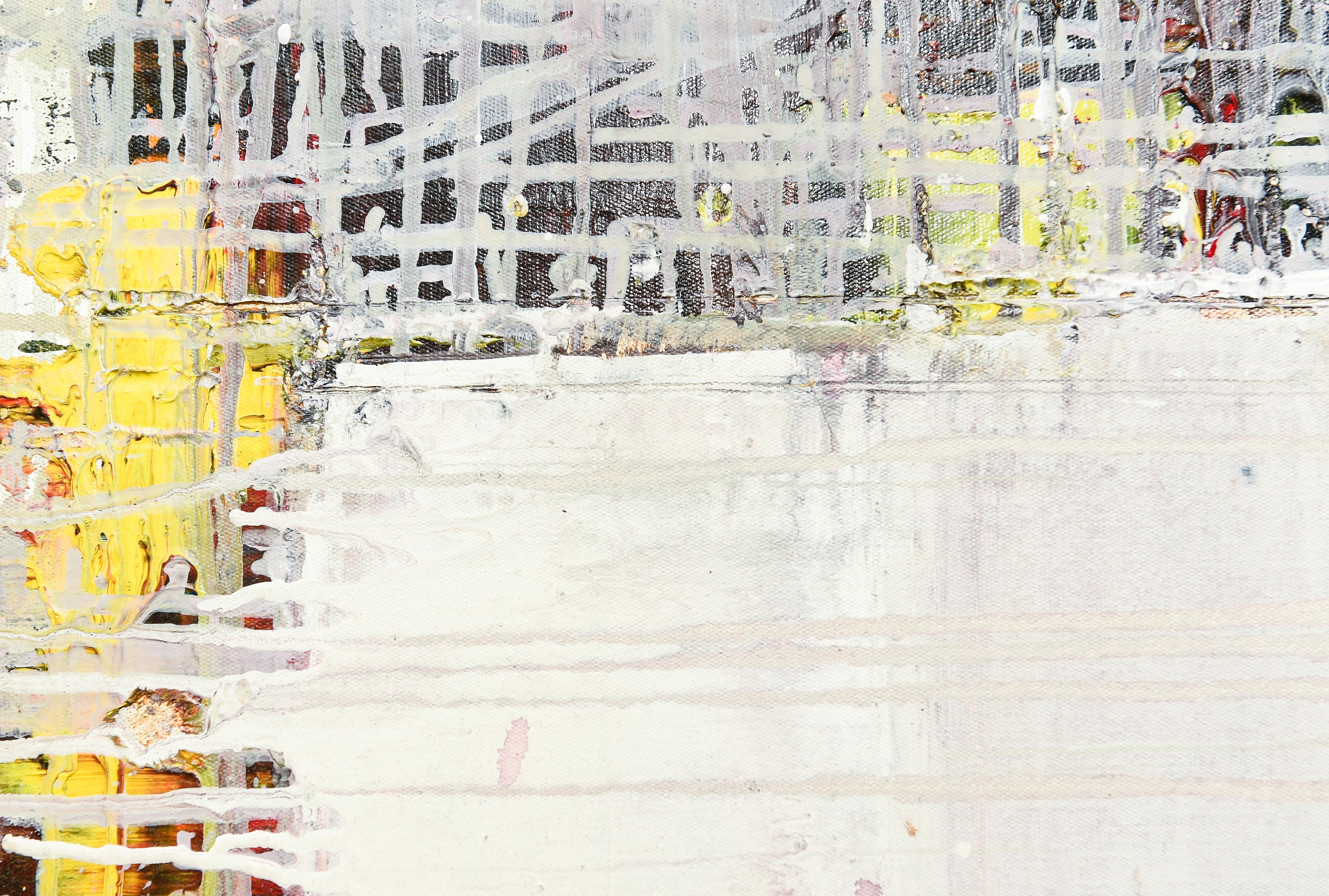 Pittura acrilica astratta -- A. Winter Thaw - Painting di George Simmons