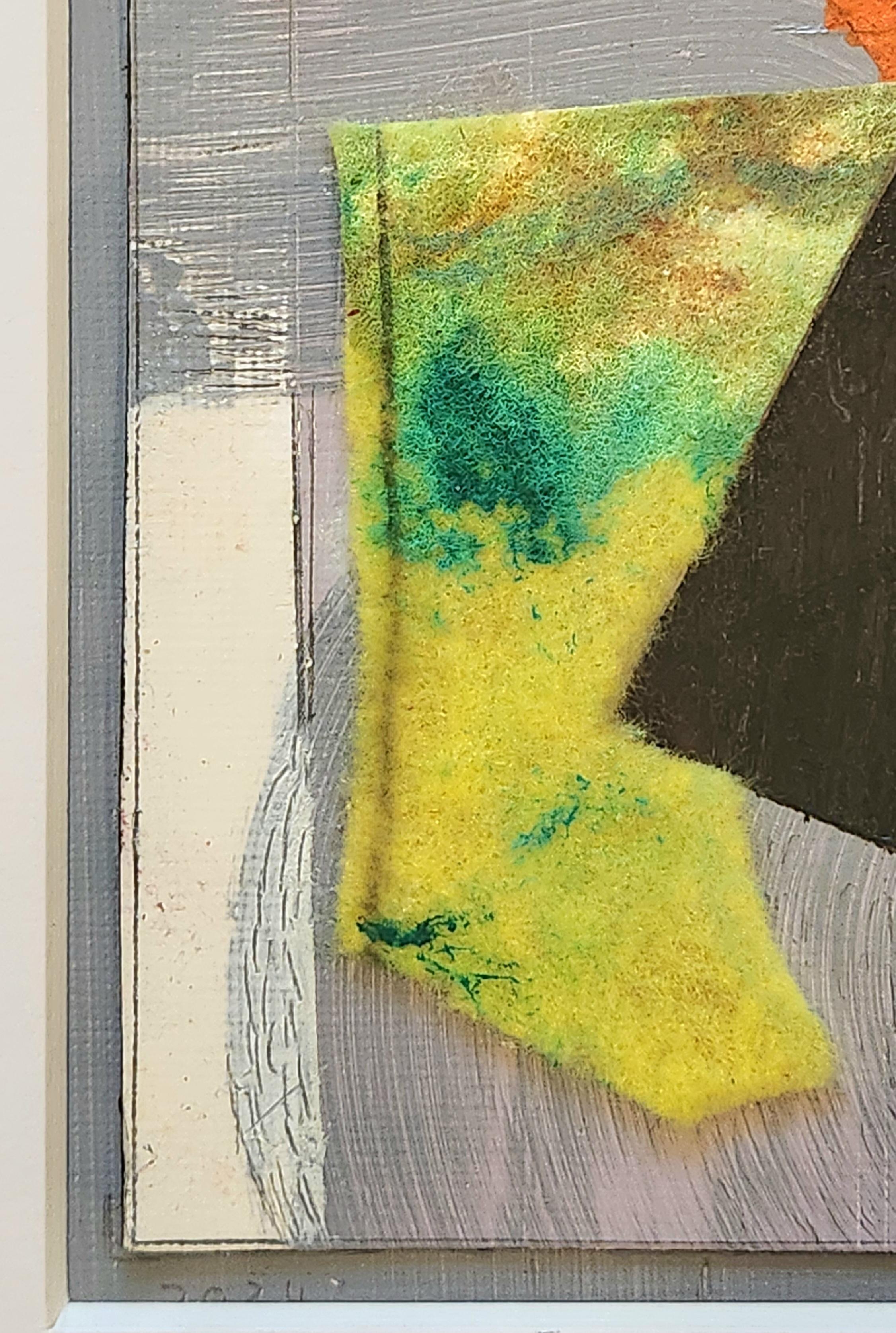 Serie di pietre miliari n. 2 -- Collage a tecnica mista in vendita 2