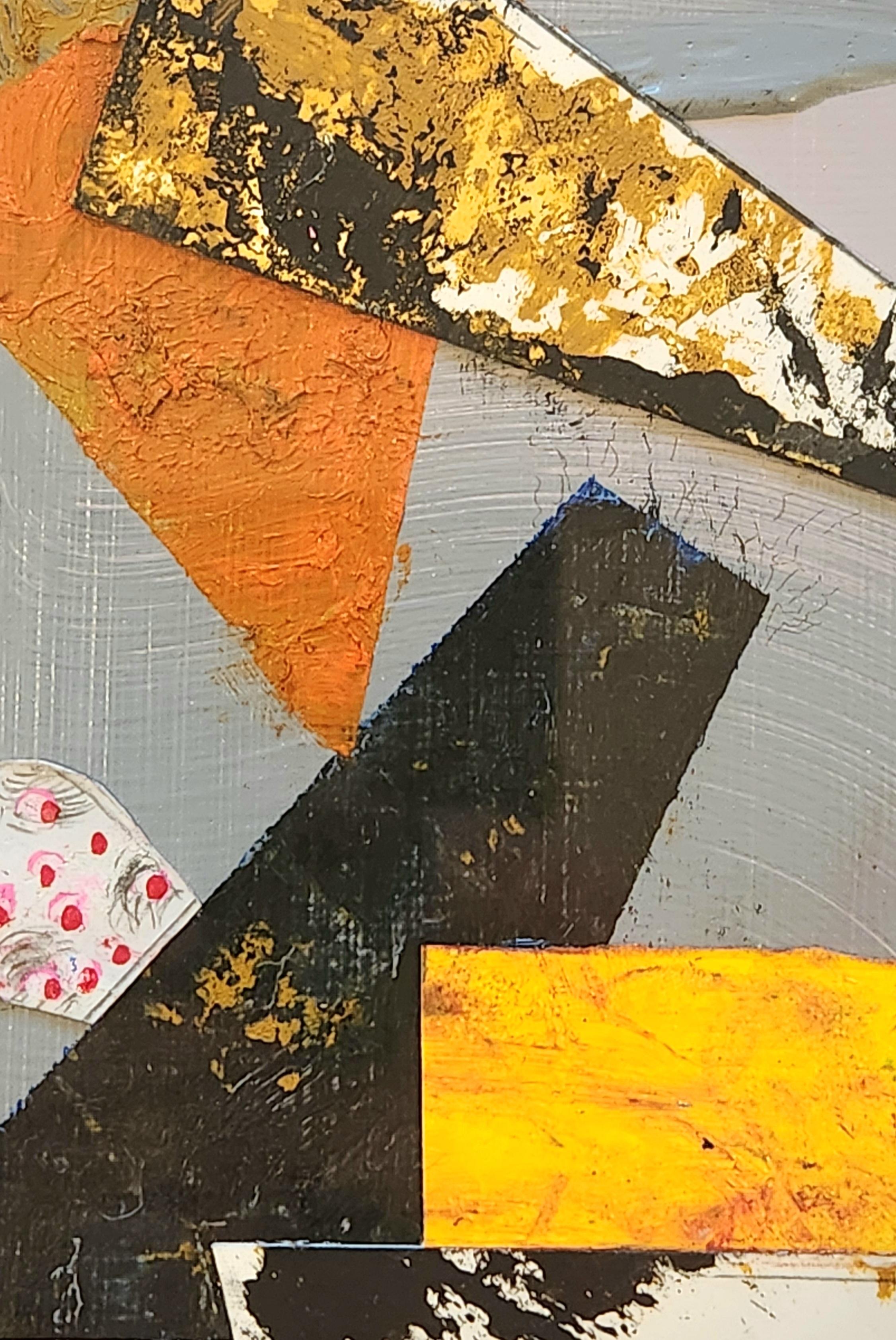 Serie di pietre miliari n. 3 -- Collage a tecnica mista in vendita 3
