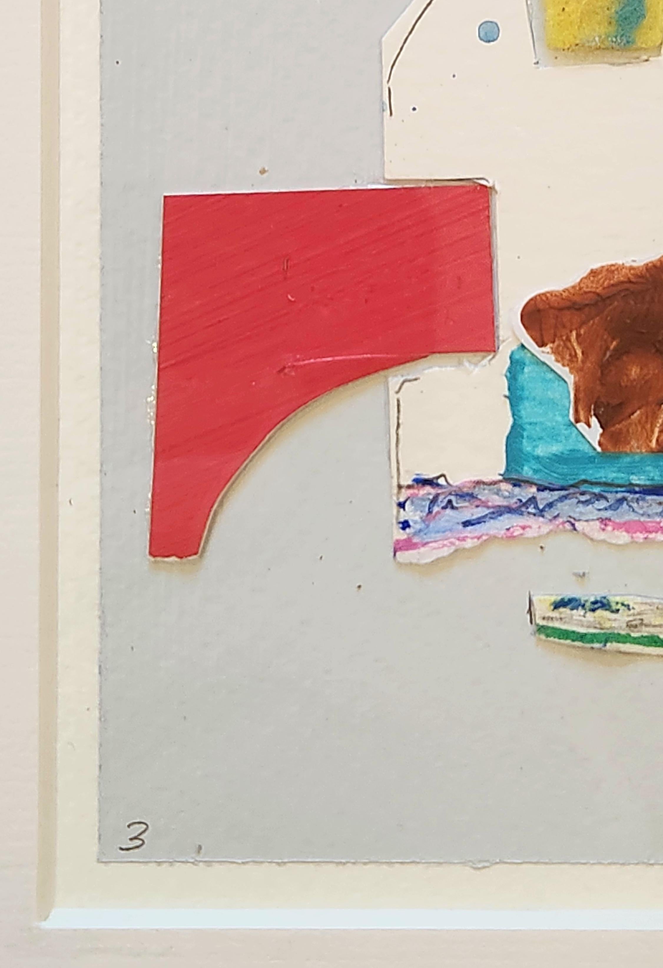 Si tratta di una meravigliosa opera a tecnica mista, affascinante e ricca di colori. 
Lo sfondo di quest'opera è di un grigio-azzurro tenue che permette al soggetto dell'opera di risaltare. Al centro dell'opera c'è un gruppo di forme collimate