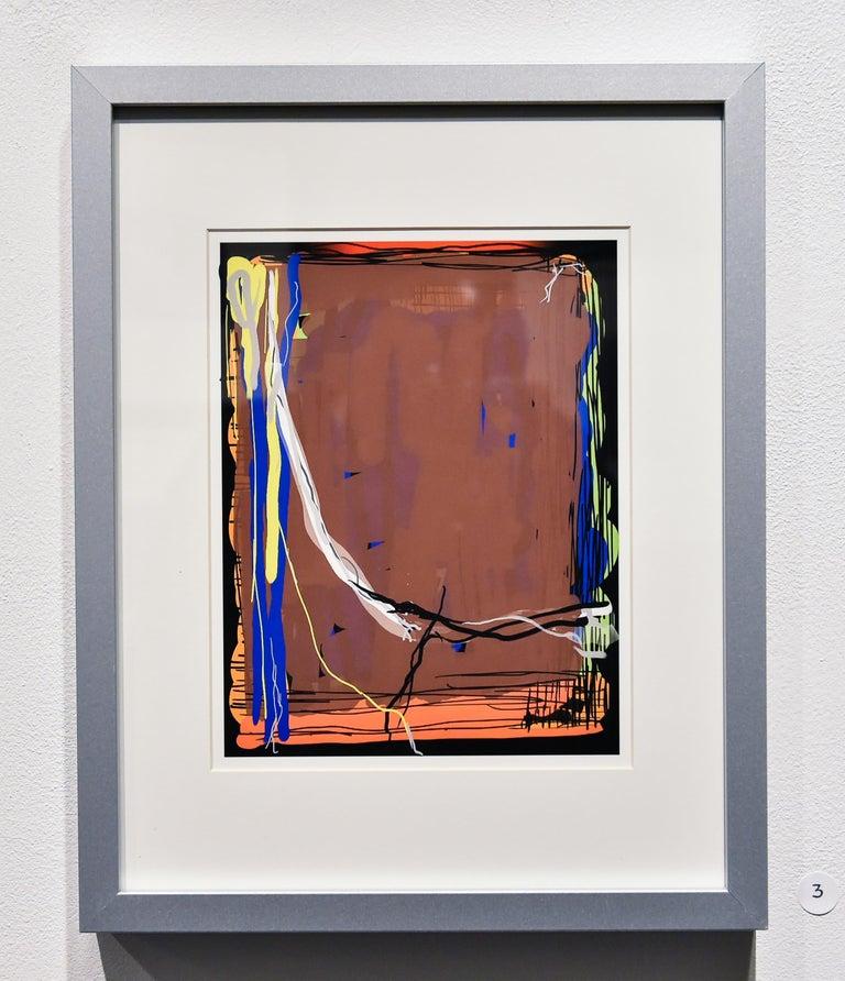 George Simmons Abstract Print -  Digital Artwork -- Brown Bomber 2019