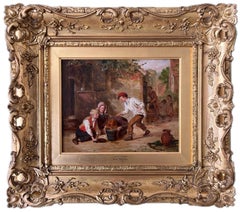 George Smith, Wonderful Victorian oil of children playing