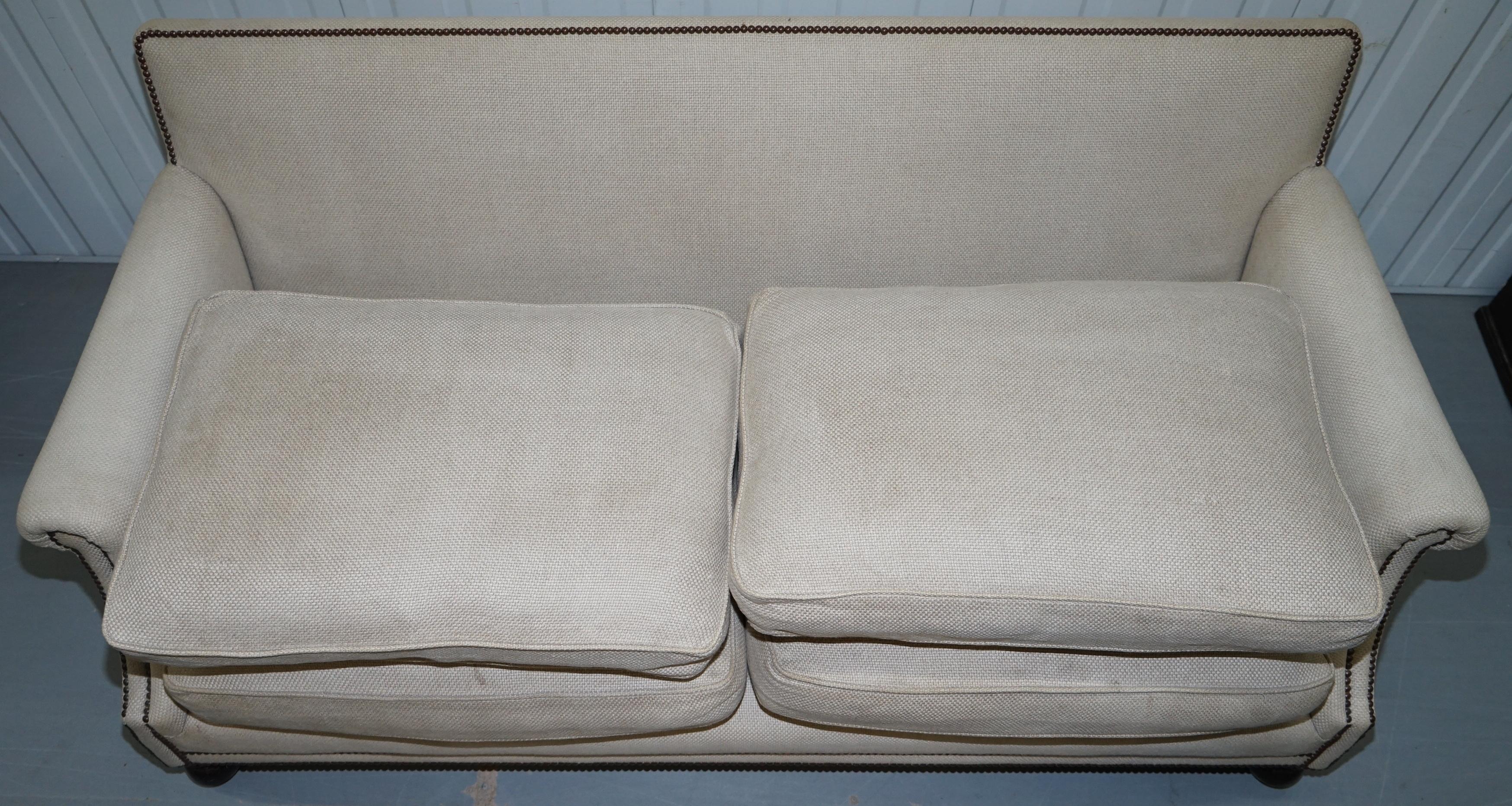 George Smith Arran Drei-Sitzer-Sofa Feder gefüllte Kissen gestempelt 8