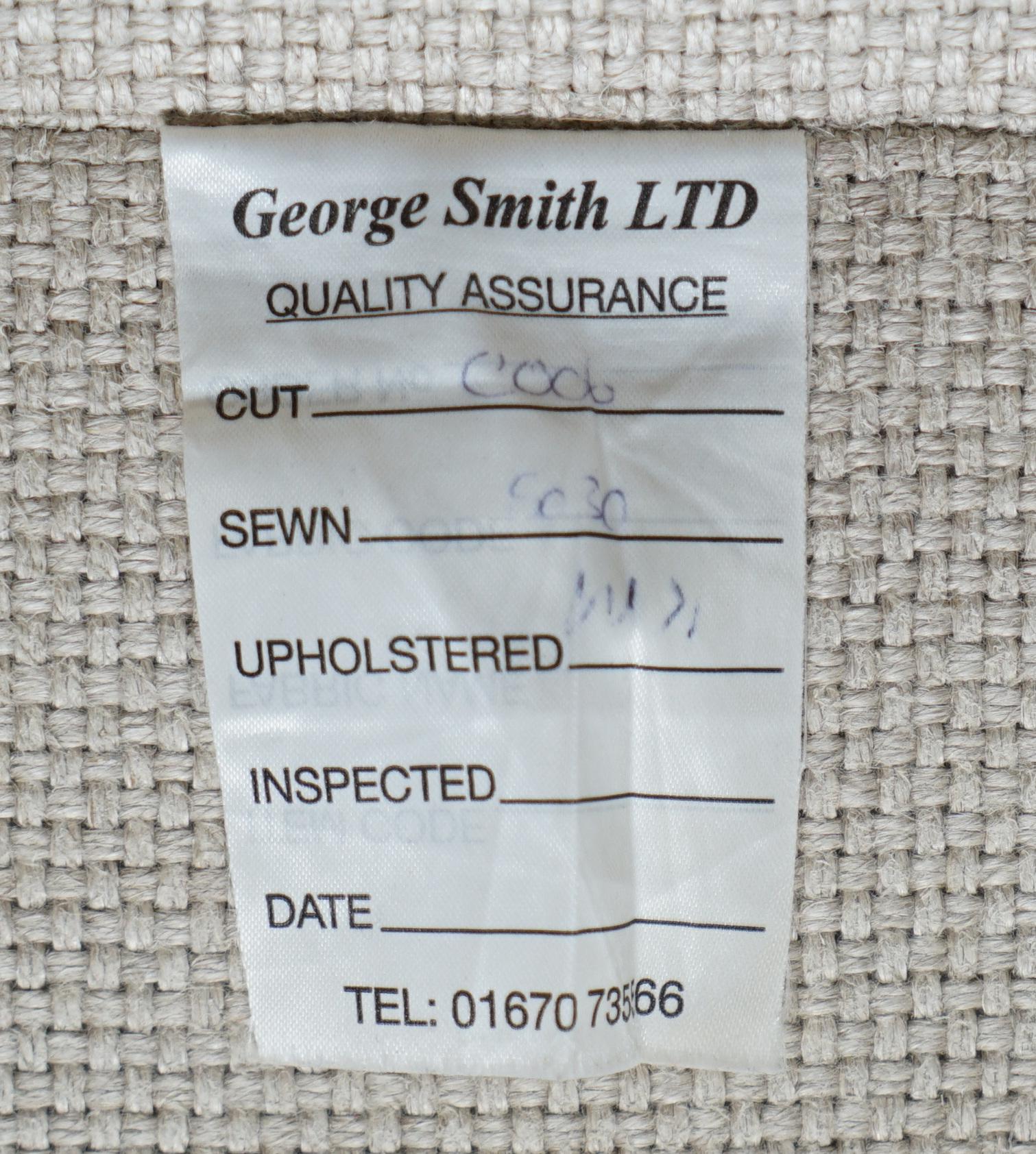George Smith Arran Drei-Sitzer-Sofa Feder gefüllte Kissen gestempelt 9