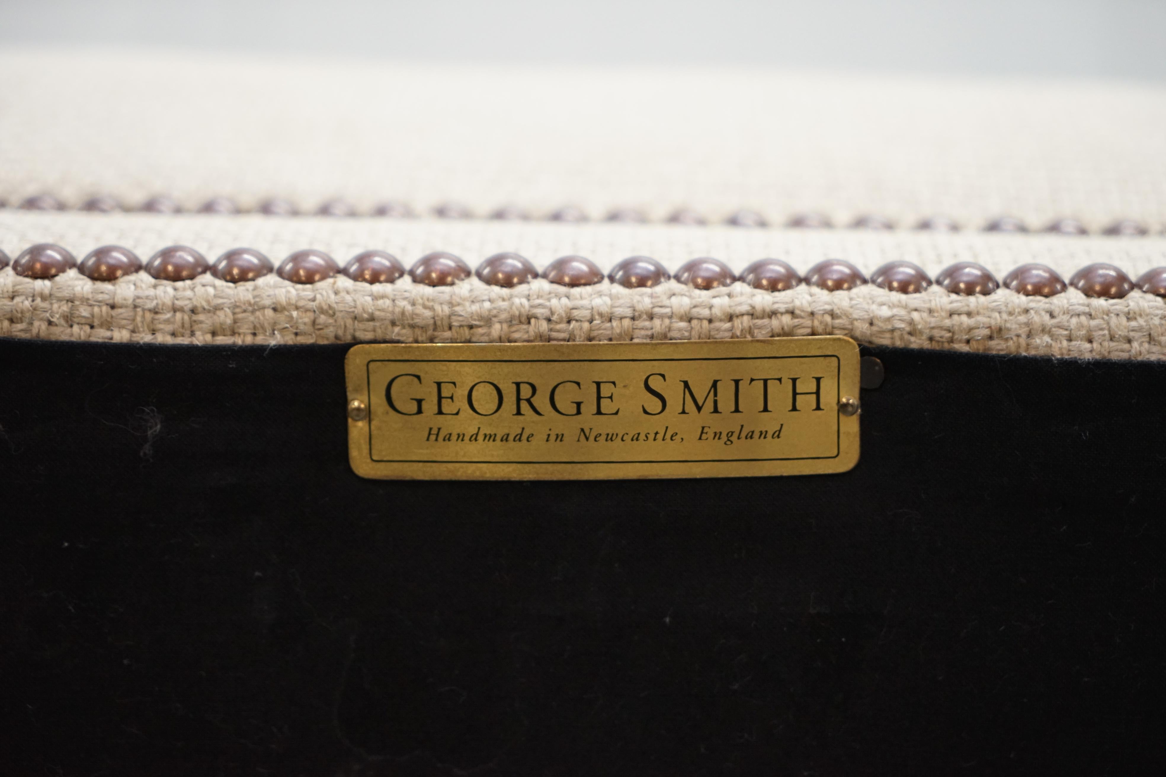 George Smith Arran Drei-Sitzer-Sofa Feder gefüllte Kissen gestempelt 12