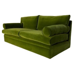 George Smith "Bolster" 2.5-Seat Sofa - In Green Italian Velvet