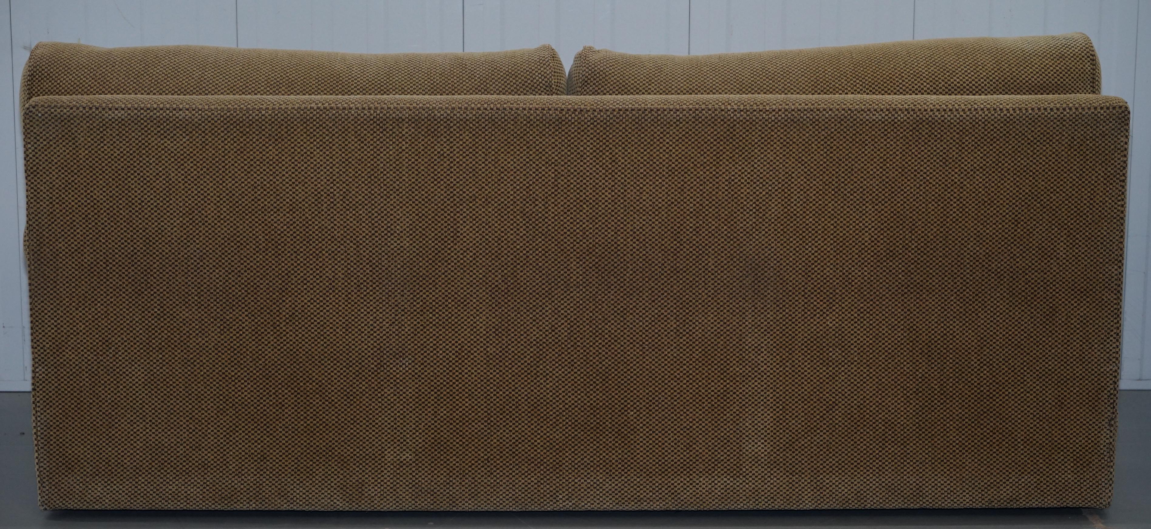 George Smith Bolster Three-Seat Sofa Feather Filled Cushions Stamped 5