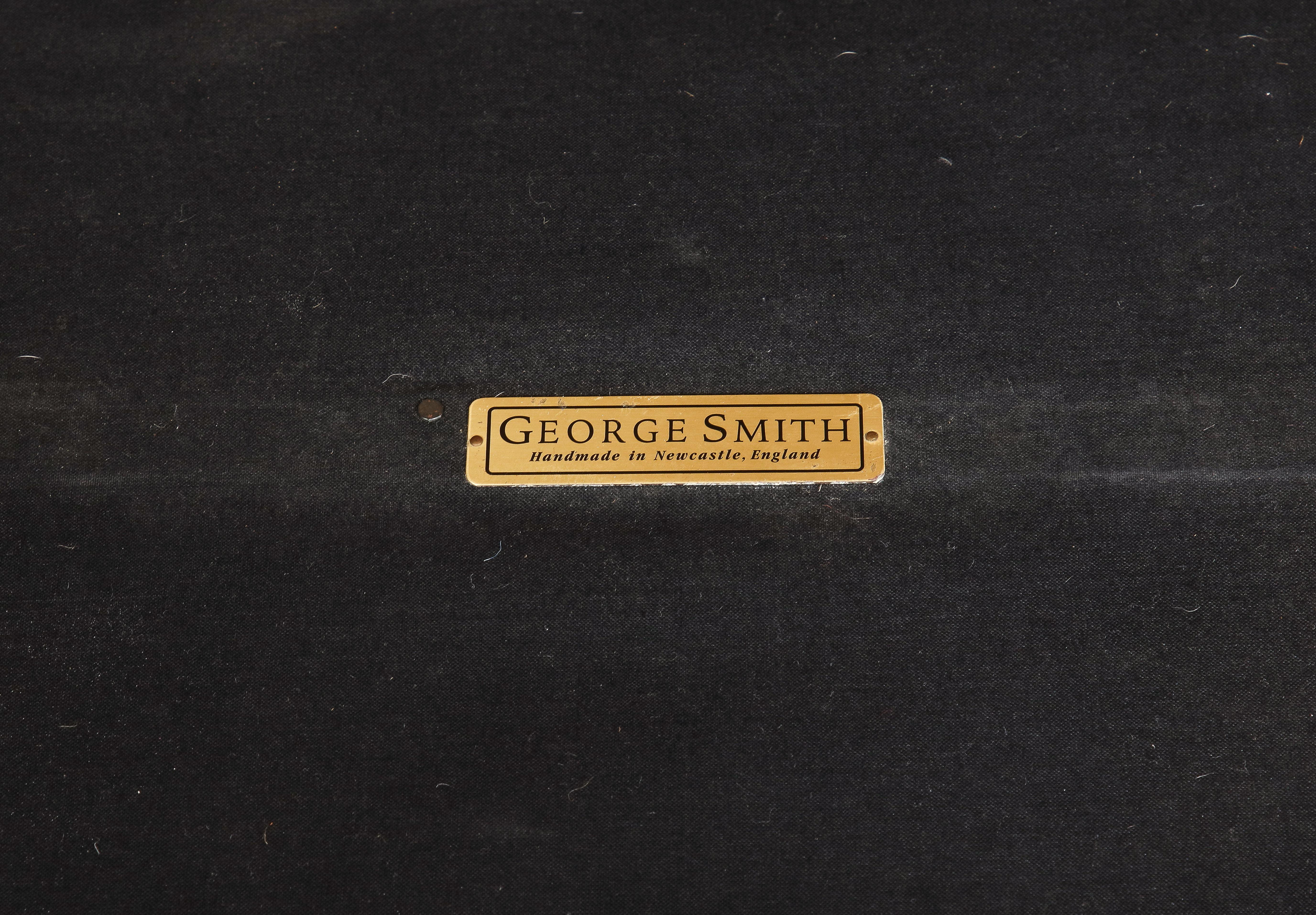 George Smith Brown Suede Ottoman 6