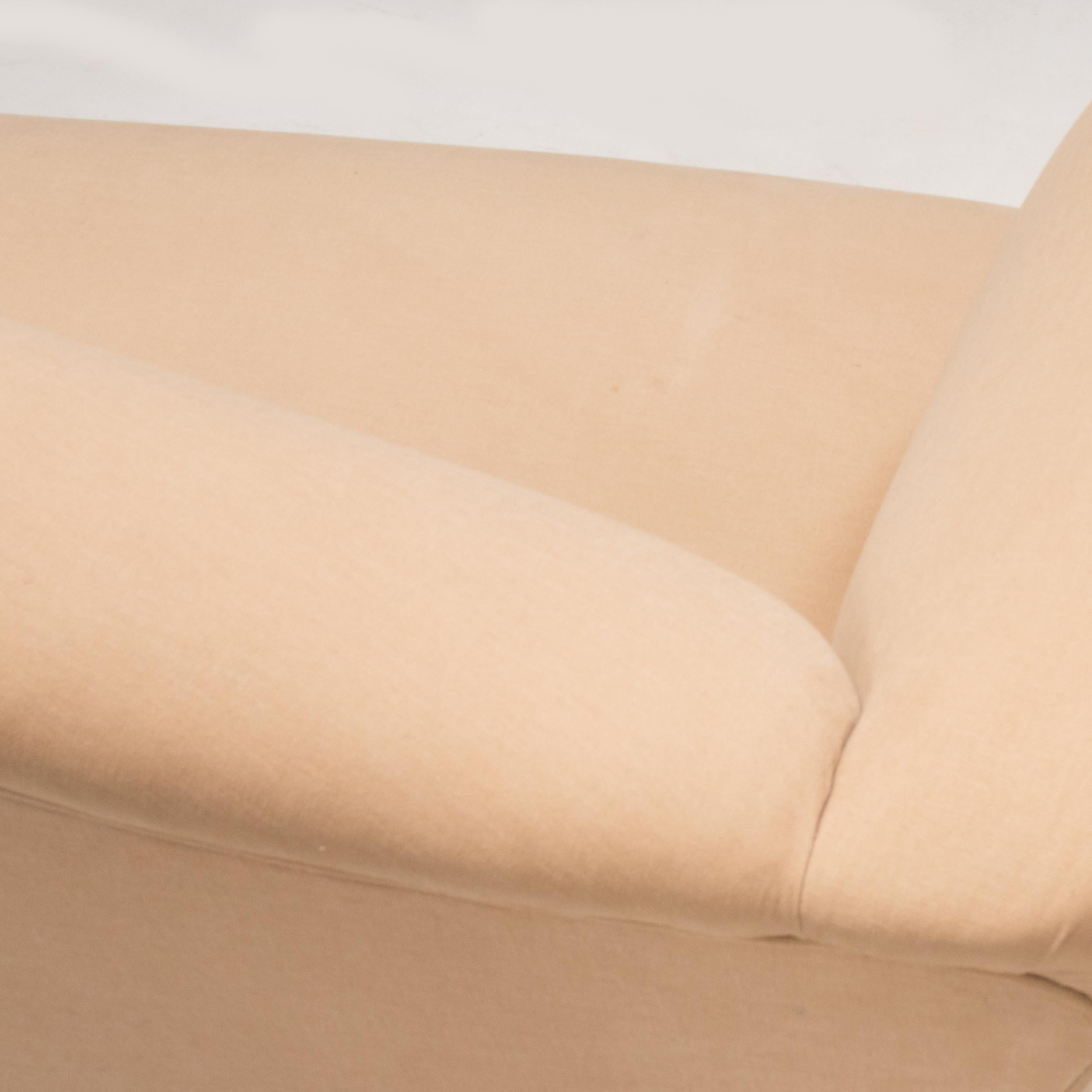 George Smith Chippendale Fixed Seat Cream Fabric Sofa, 2 Seater 1