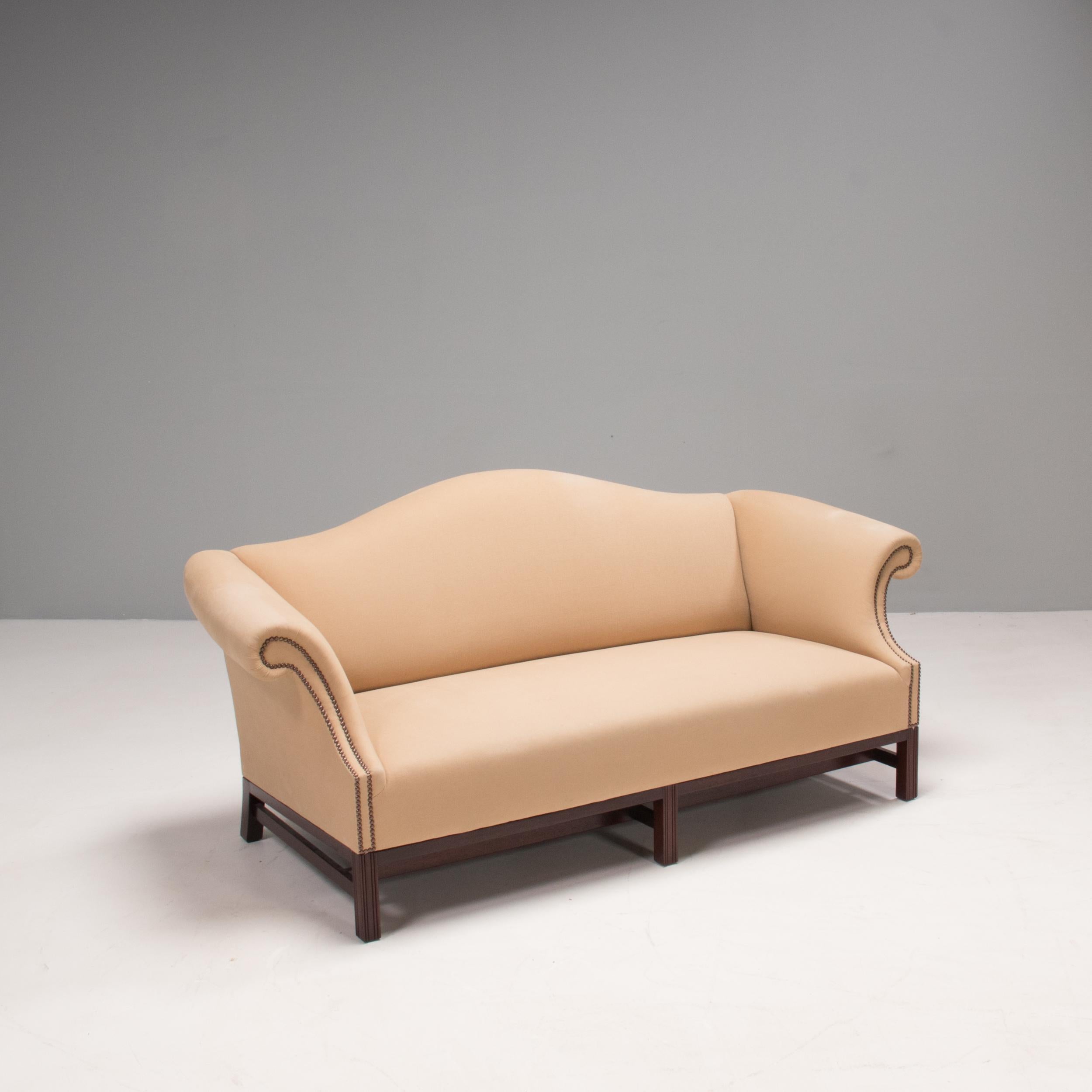 Designed and manufactured in the UK, using traditional techniques this Chippendale sofa by George Smith combines classic design with modern comfort.

Named after the designer Thomas Chippendale, this 3 seat sofa is an homage to his iconic style.