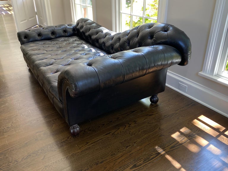 Smith 'Dog Kennel Bed' Custom Buttoned Sofa For Sale at 1stDibs
