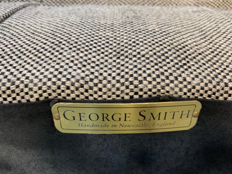 George Smith "Early Victorian Chesterfield " Buttoned Sofa in Linen ...
