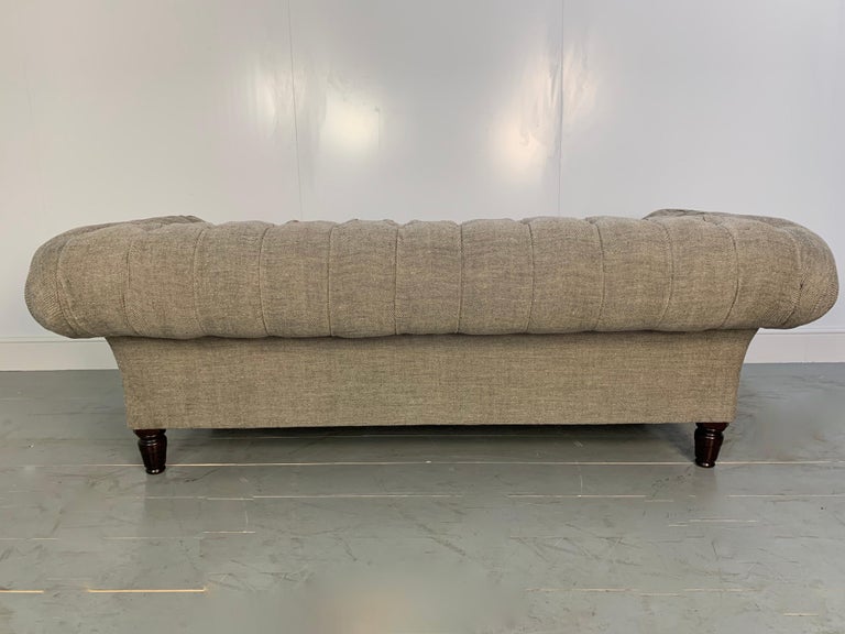 George Smith "Early Victorian Chesterfield " Buttoned Sofa in Linen ...