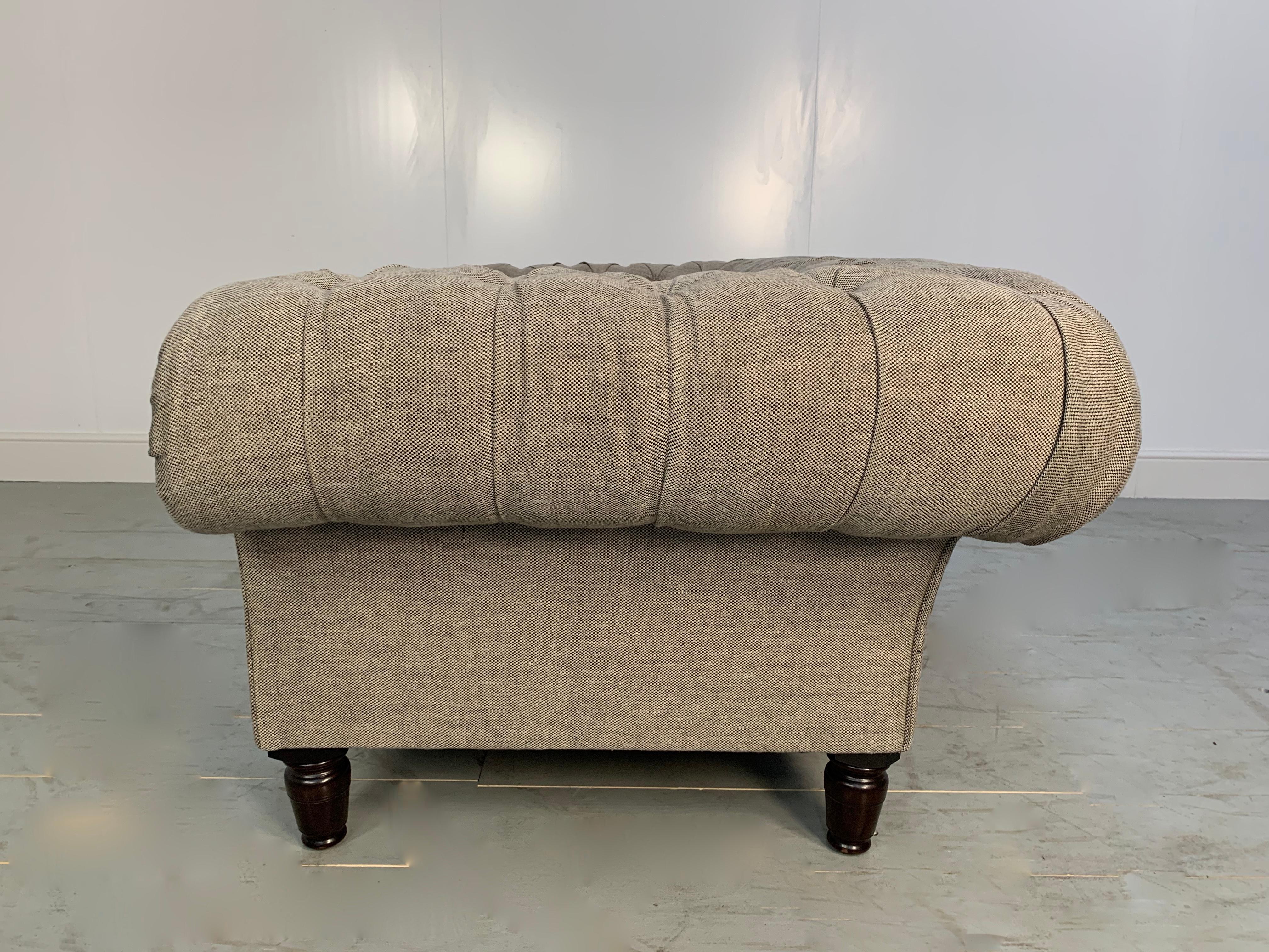 chesterfield linen sofa