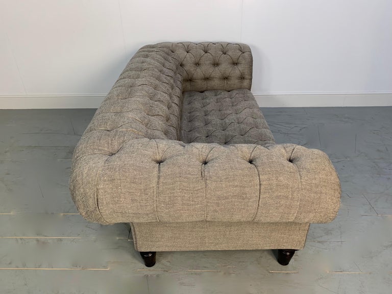 George Smith "Early Victorian Chesterfield " Buttoned Sofa in Linen ...