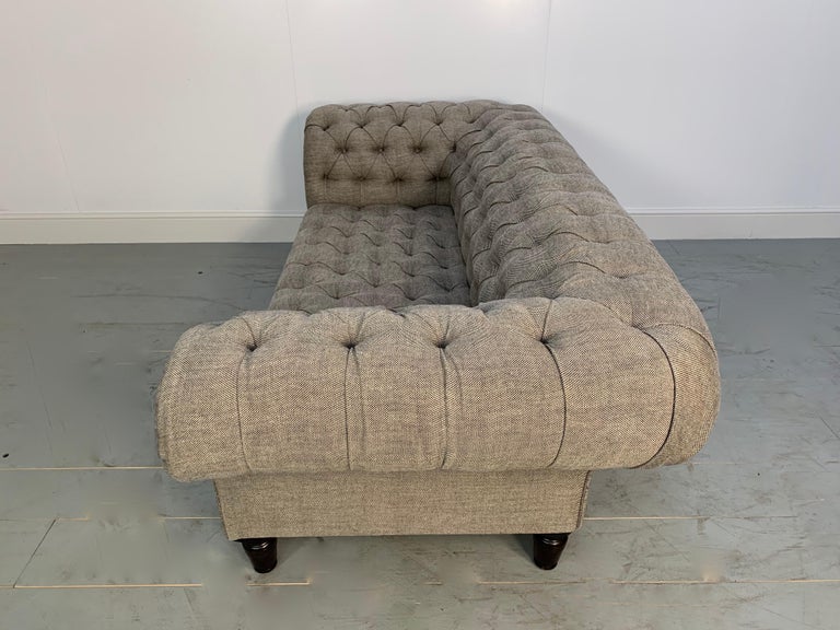 George Smith "Early Victorian Chesterfield " Buttoned Sofa in Linen ...