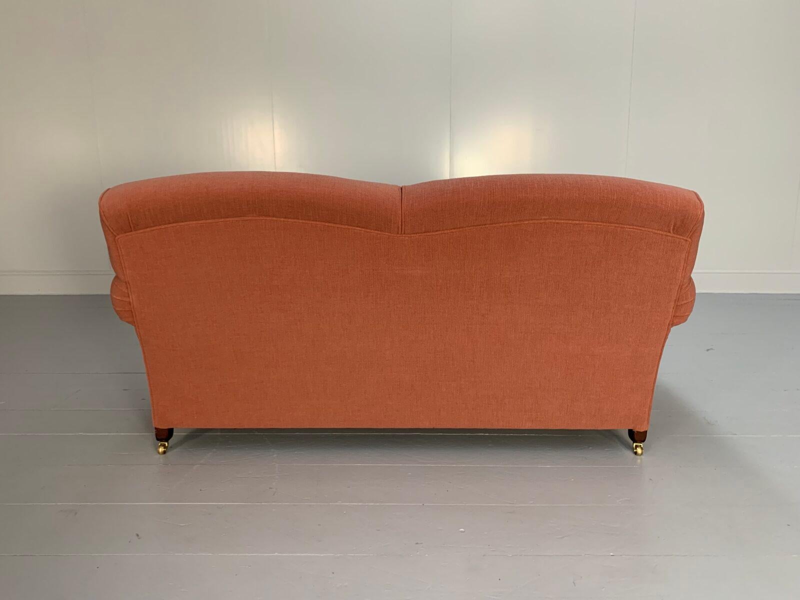 George Smith “Elverdon-Arm” 2.5-Seat Sofa – In Woven Fabric In Good Condition For Sale In Barrowford, GB