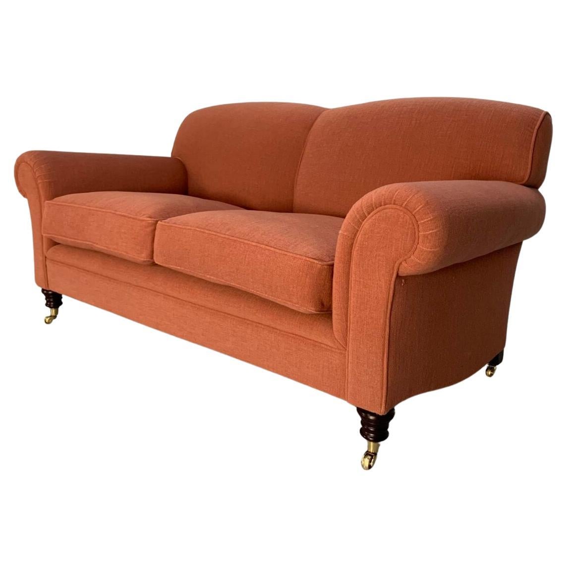 George Smith “Elverdon-Arm” 2.5-Seat Sofa – In Woven Fabric