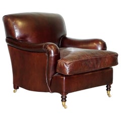 George Smith Ex Shop Display Signature Standard Armchair Brown Leather