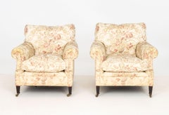 George Smith – Polstersessel mit Blumenmuster, Paar