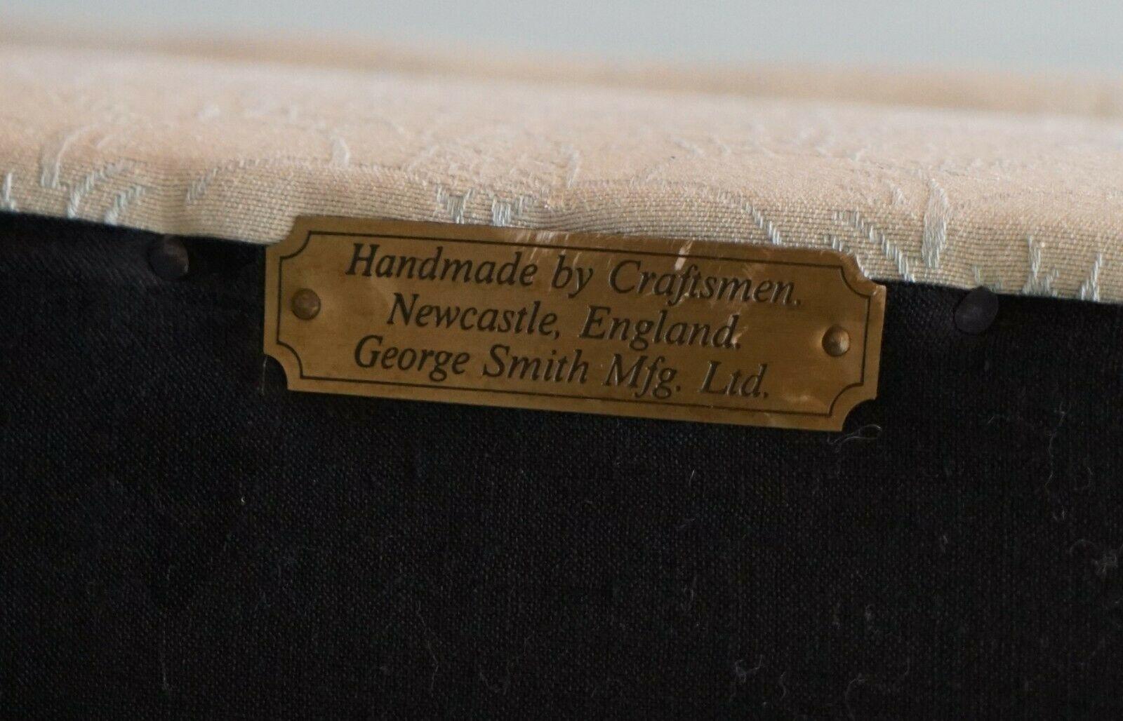 George Smith Full Scroll Arm Signature Sofa Large Feather Cushions 4