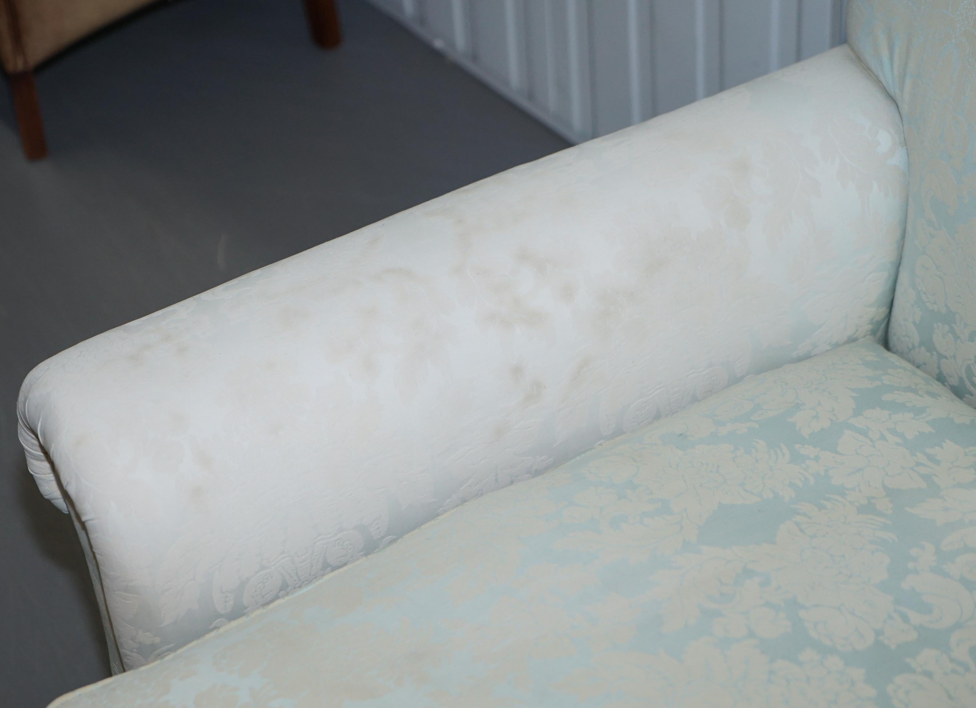 George Smith Full Scroll Arm Signature Sofa Large Feather Cushions 5