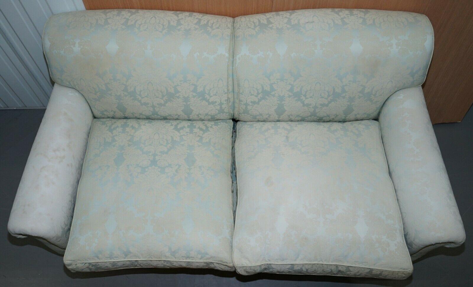 Upholstery George Smith Full Scroll Arm Signature Sofa Large Feather Cushions