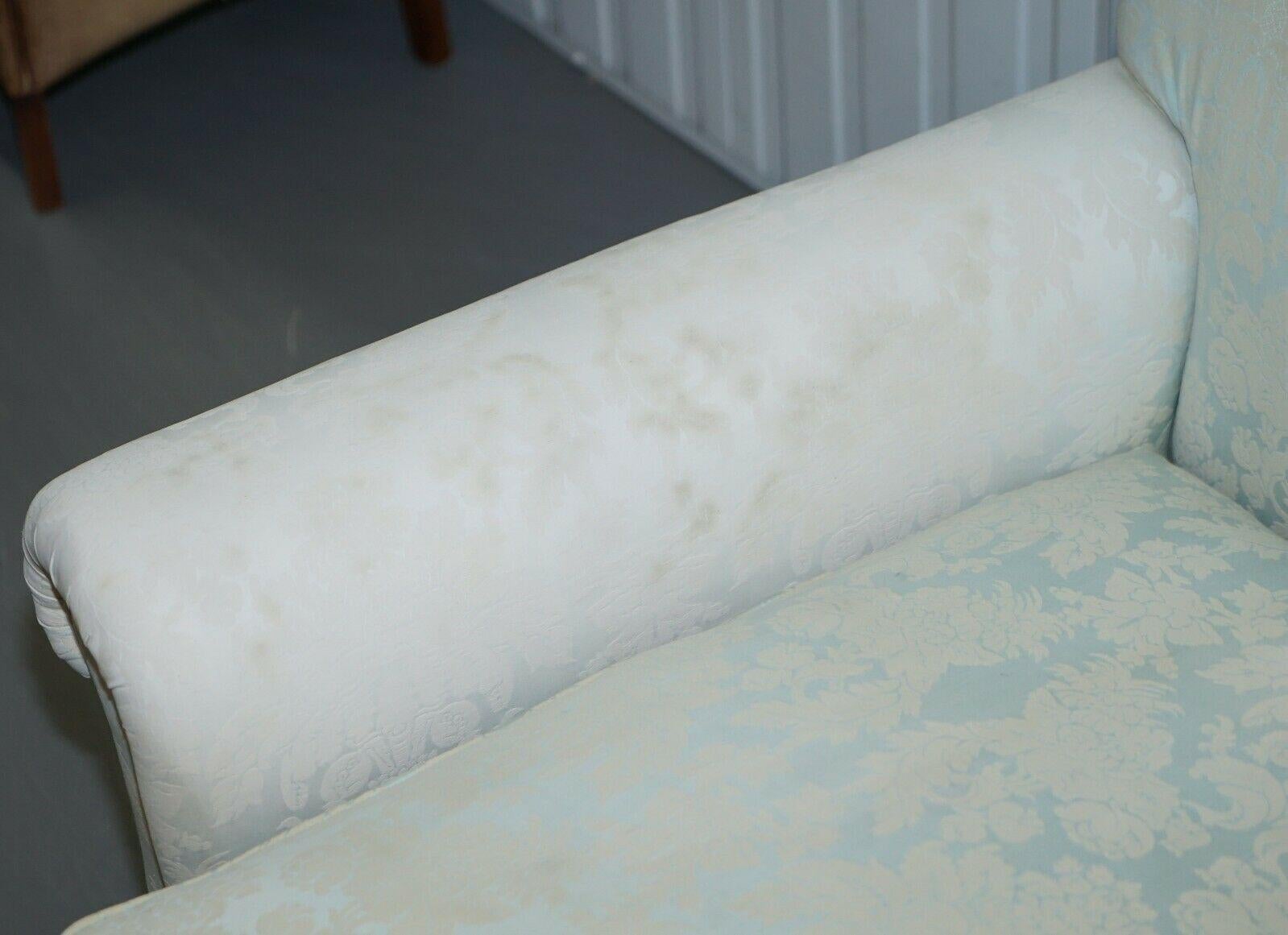 George Smith Full Scroll Arm Signature Sofa Large Feather Cushions 1