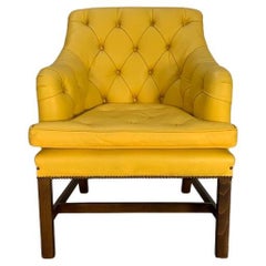 George Smith "Georgian" Armchair - In Yellow Leather