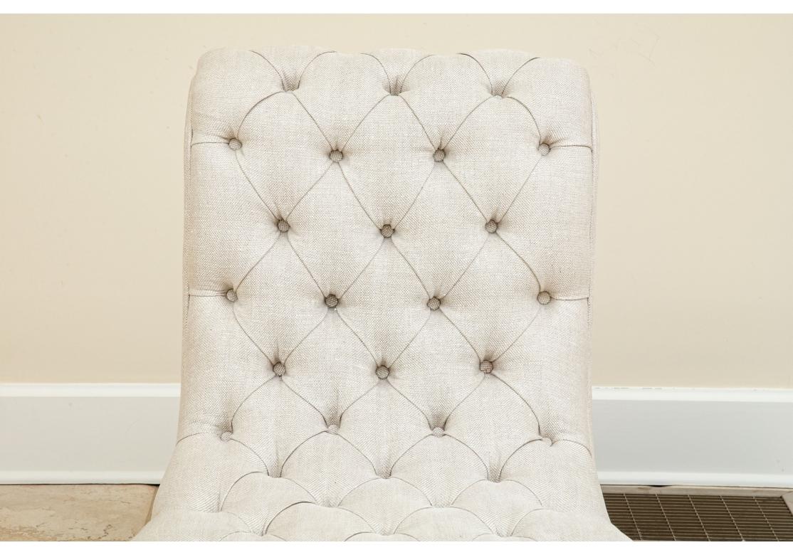 George Smith Handmade Tufted Slipper Chair For Sale 3