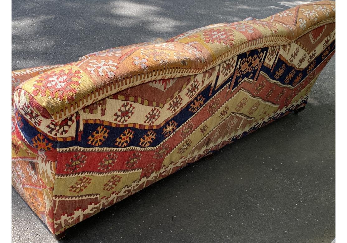 George Smith Kilim Clad Three Seat Sofa 5