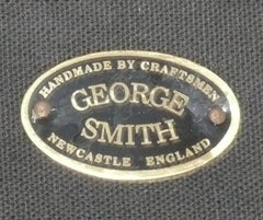 George Smith Kilim Upholstered Bench Stool English Country Style Tribal Rug 29"L