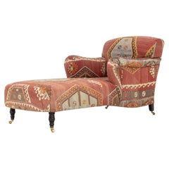 Chaise longue rembourrée « Kilim » de George Smith