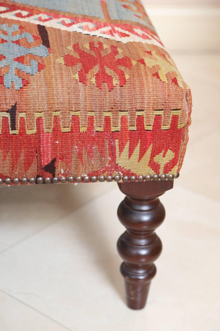 Smith KilimUpholstered Ottoman at 1stDibs smith kilim ottoman, smith