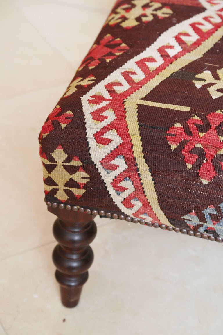 Smith KilimUpholstered Ottoman at 1stDibs smith kilim ottoman, smith