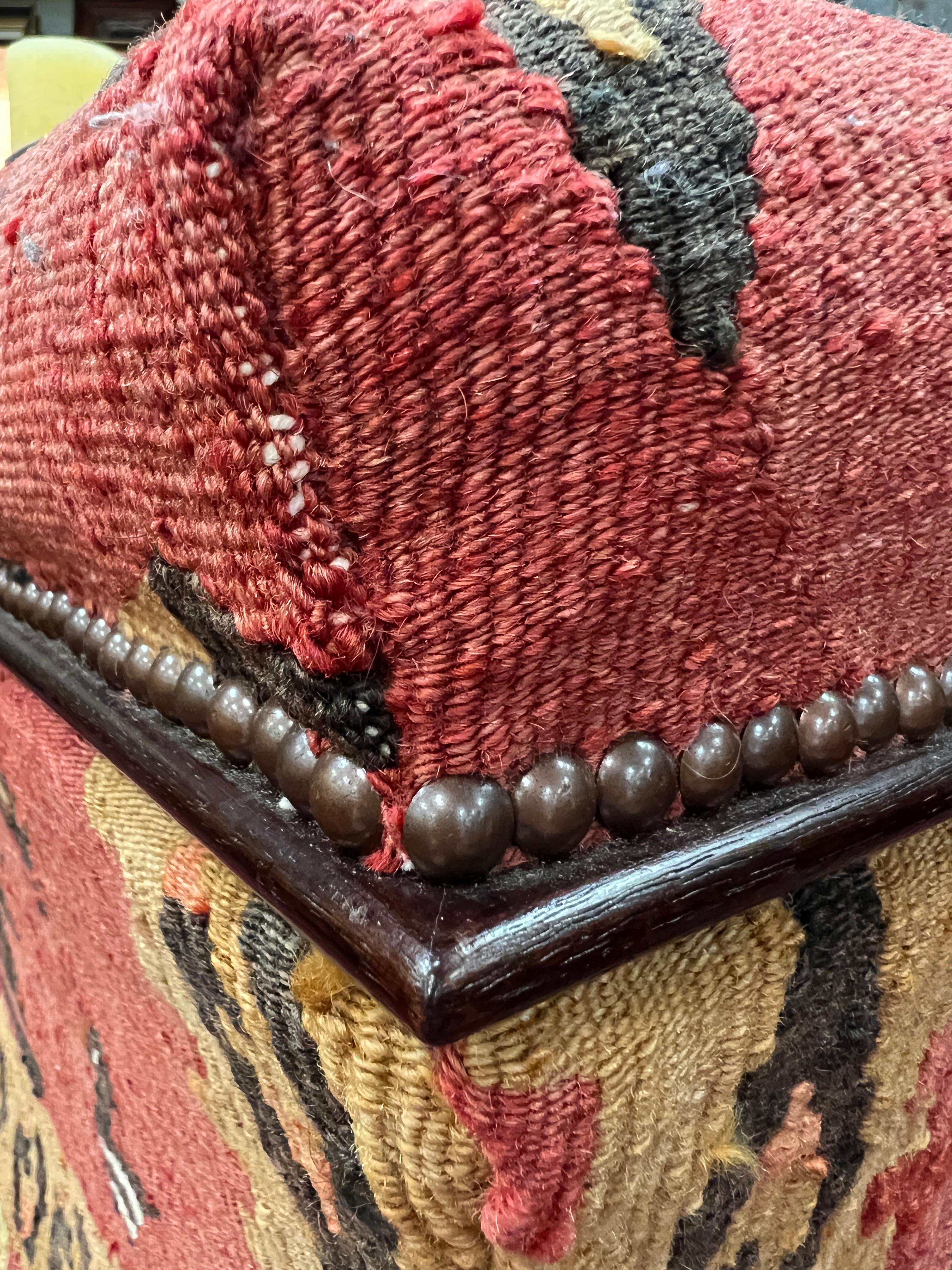 George Smith Kilim Upholstered Storage Ottoman 5