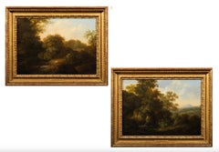 Ein Paar klassische Landschaftsgemälde