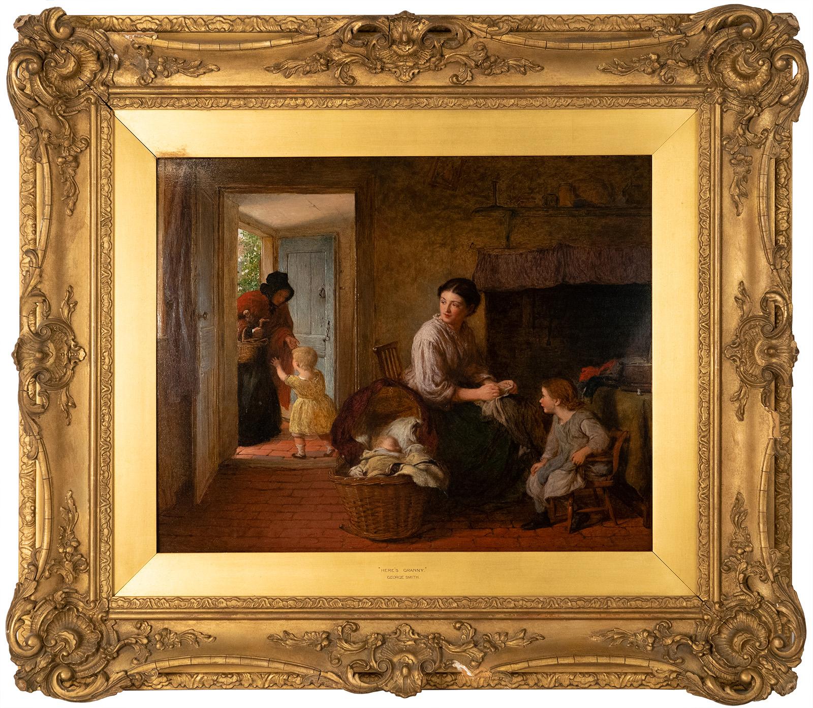 George Smith (British, 1829 - 1901)  was a member of the Royal Academy exhibiting 78 paintings during his career. He assisted in the frescoes at the Houses of Parliament and is represented at the Victoria & Albert Museum.

Signed and dated 1870